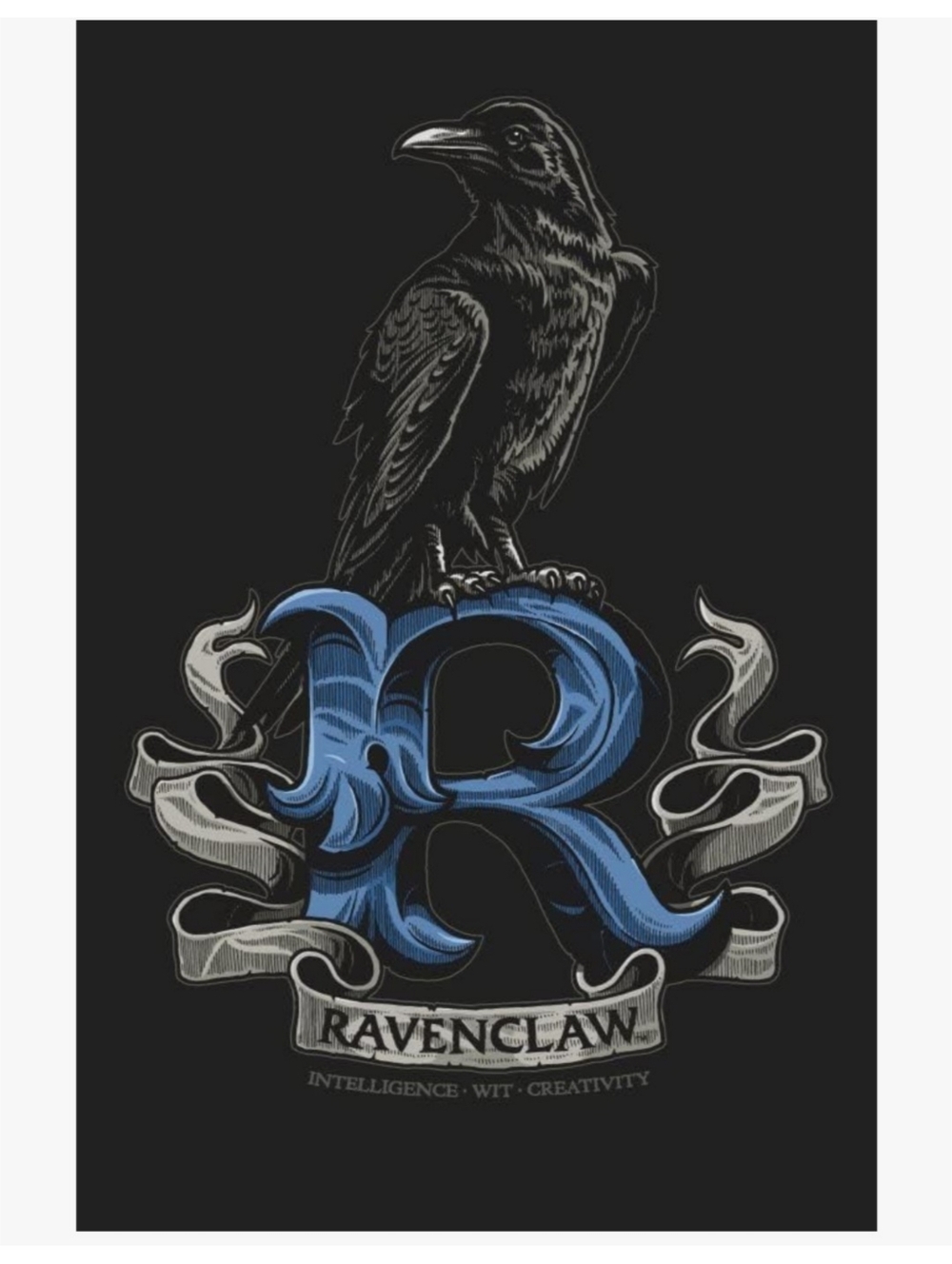 Harry Potter Ravenclaw R Men's Graphic Tee Intelligence, Wit, Creativity - Picture 4 of 10